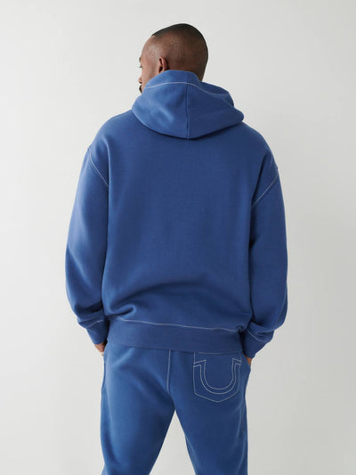 Big T Logo Relaxed Hoodie