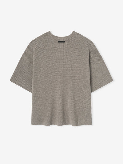 Waffle Short Sleeve Sweater