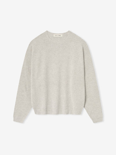 Waffle Crewneck Sweater