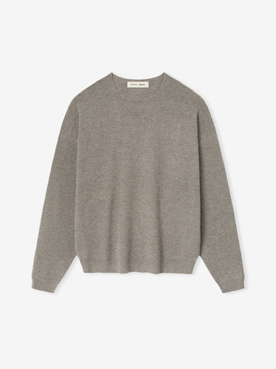 Waffle Crewneck Sweater