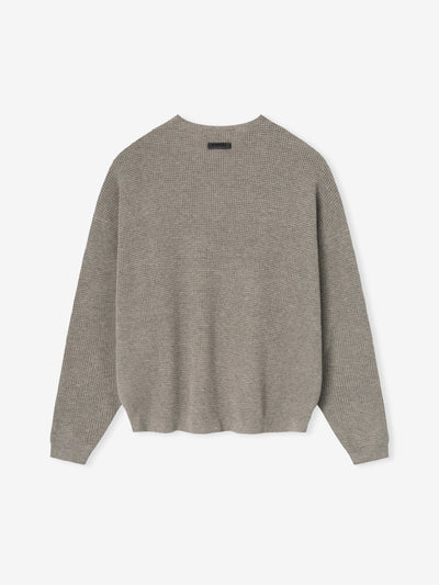 Waffle Crewneck Sweater