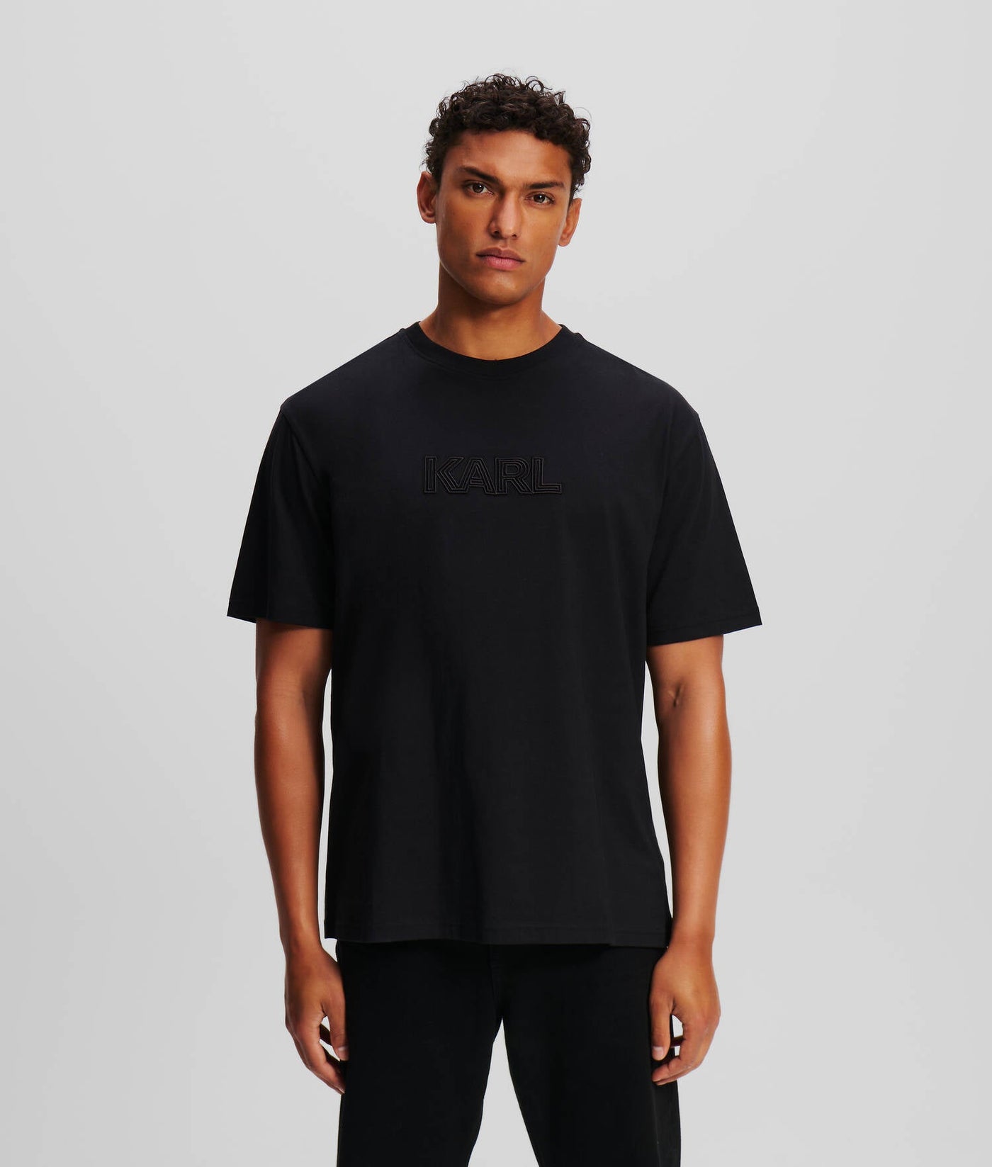 KARL LAGERFELD KARL LOGO ART DECO T-SHIRT