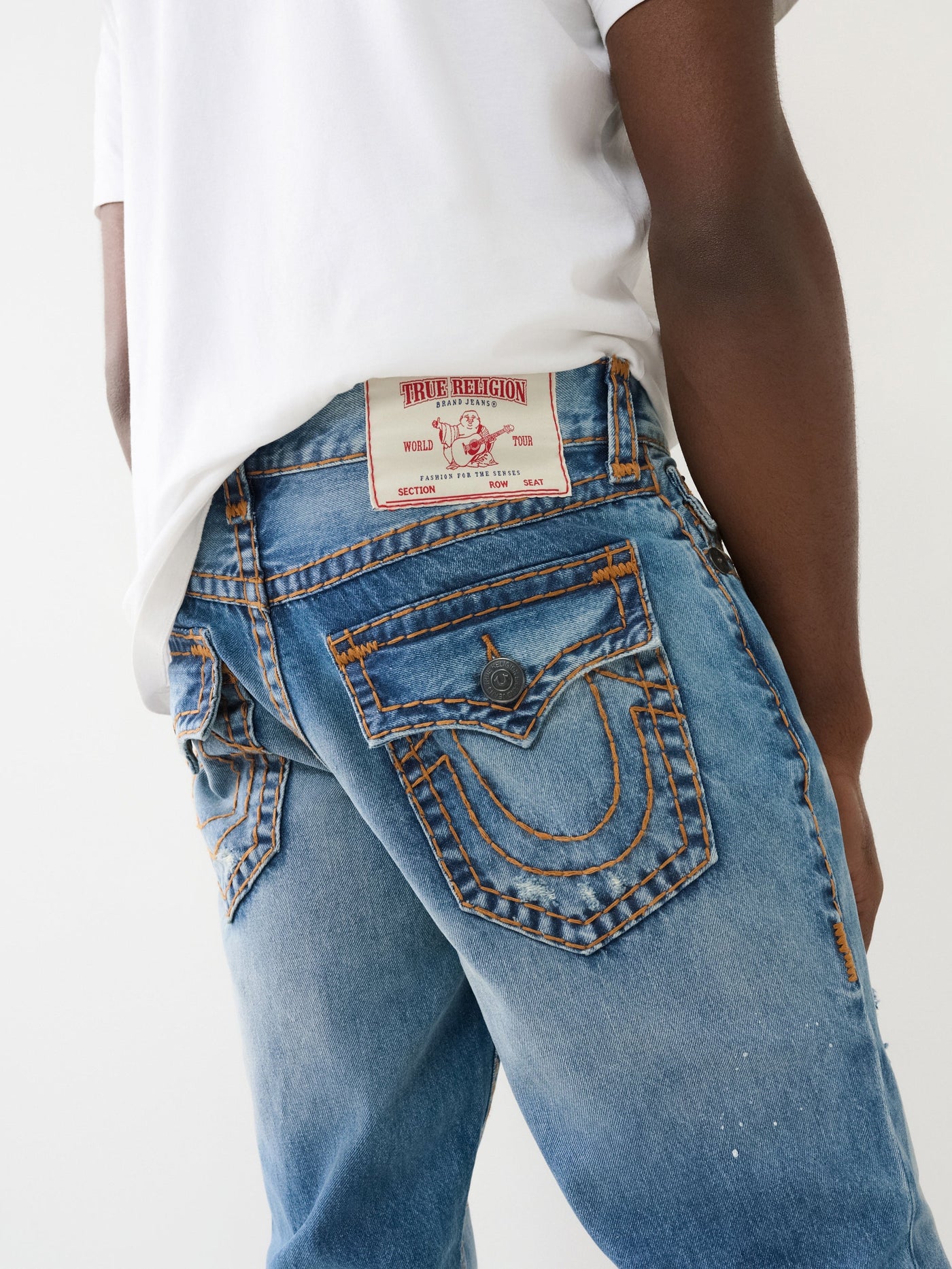 True Religion Ricky Fresh Water Rips Medium Wash