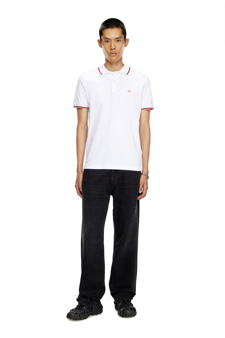 Diesel t-ferry-microdiv Polo shirt with micro Diesel embroidery