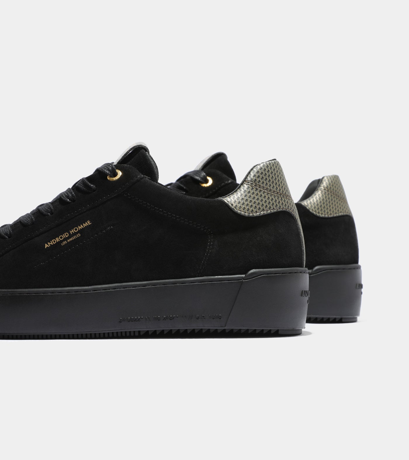 Android Homme Zuma Black Suede Gold Carbon Fibre AHP231-66
