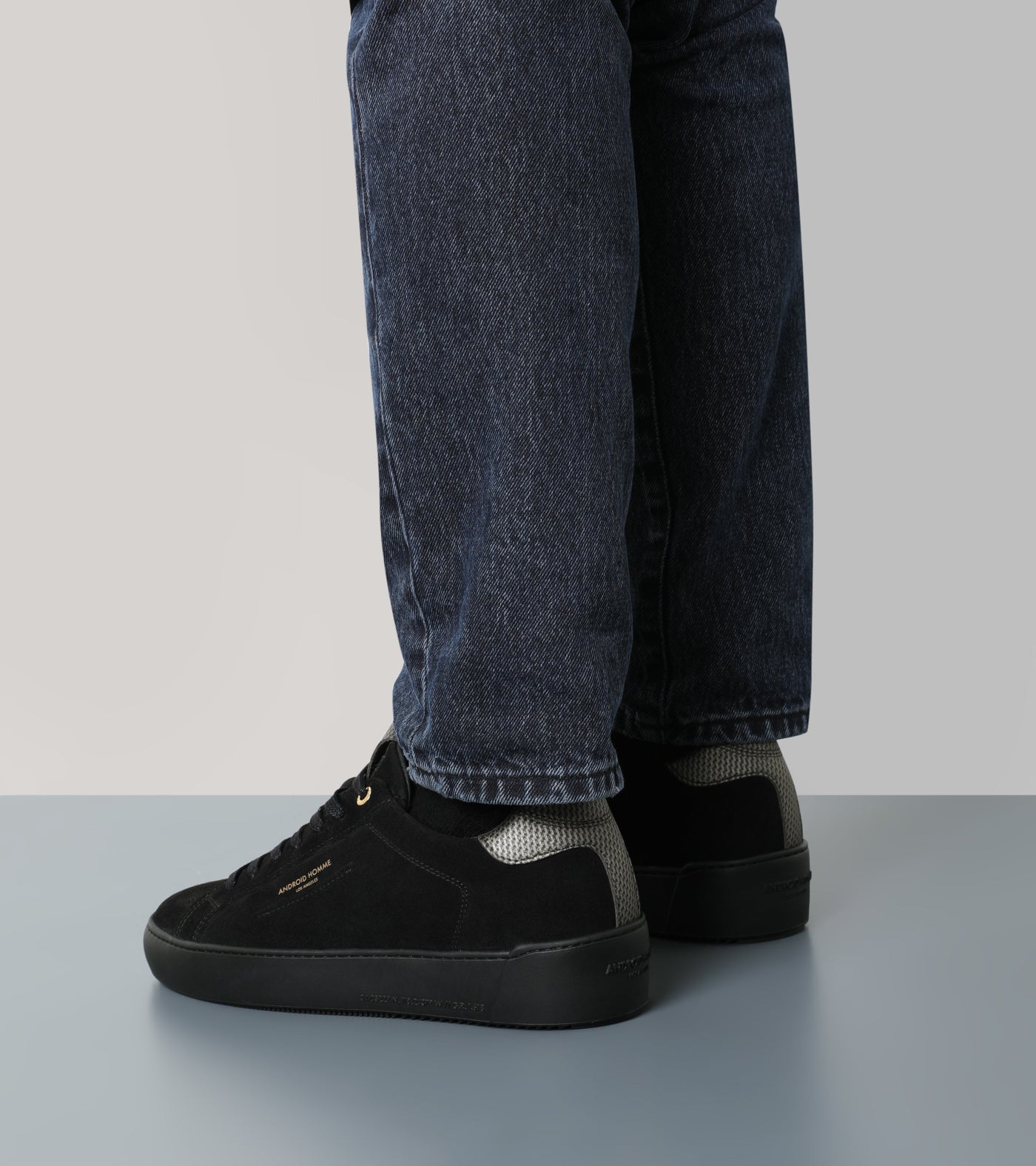 Android Homme Zuma Black Suede Gold Carbon Fibre AHP231-66