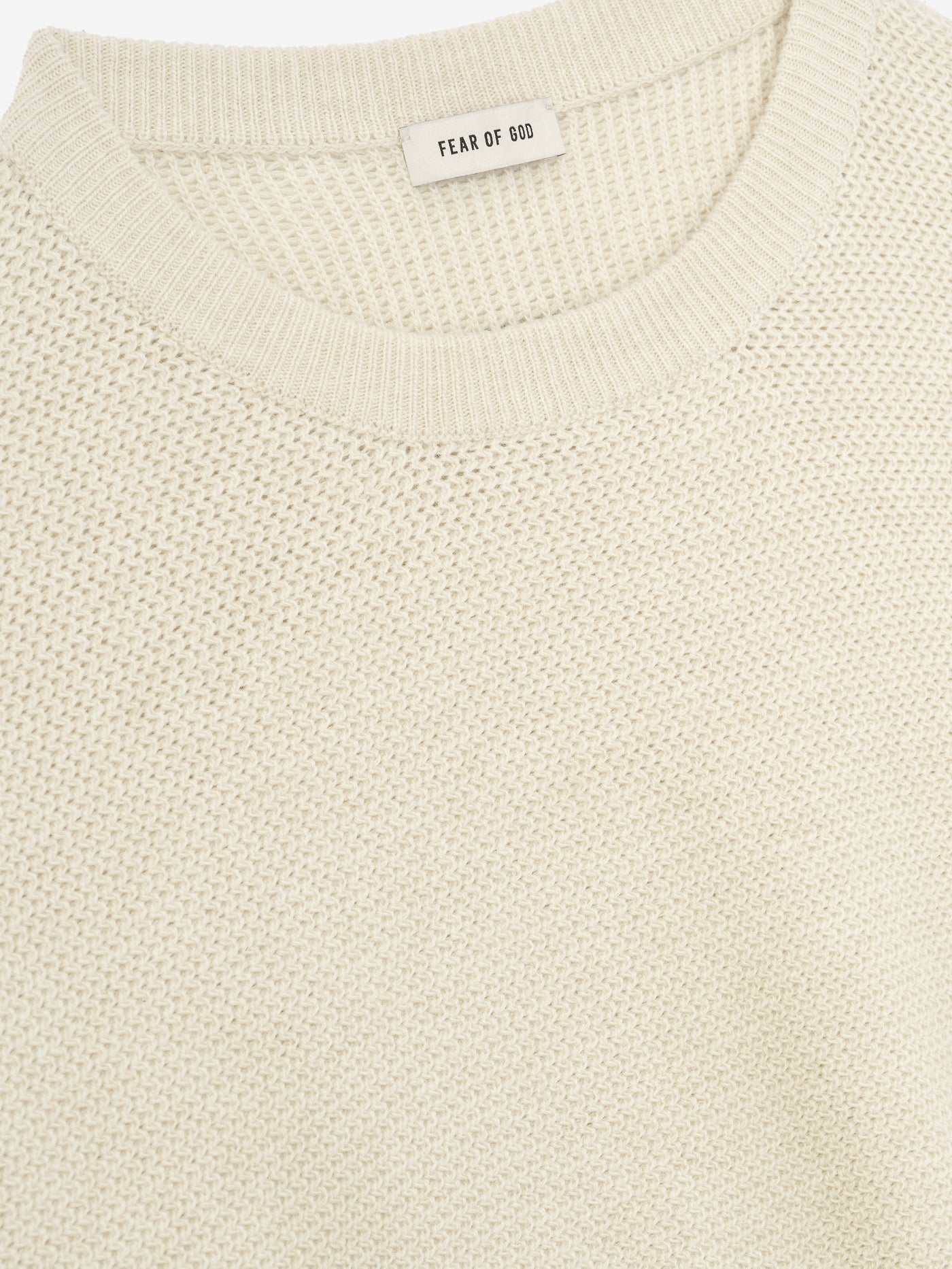 Wool Rib Crewneck Sweater