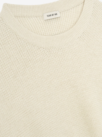Wool Rib Crewneck Sweater