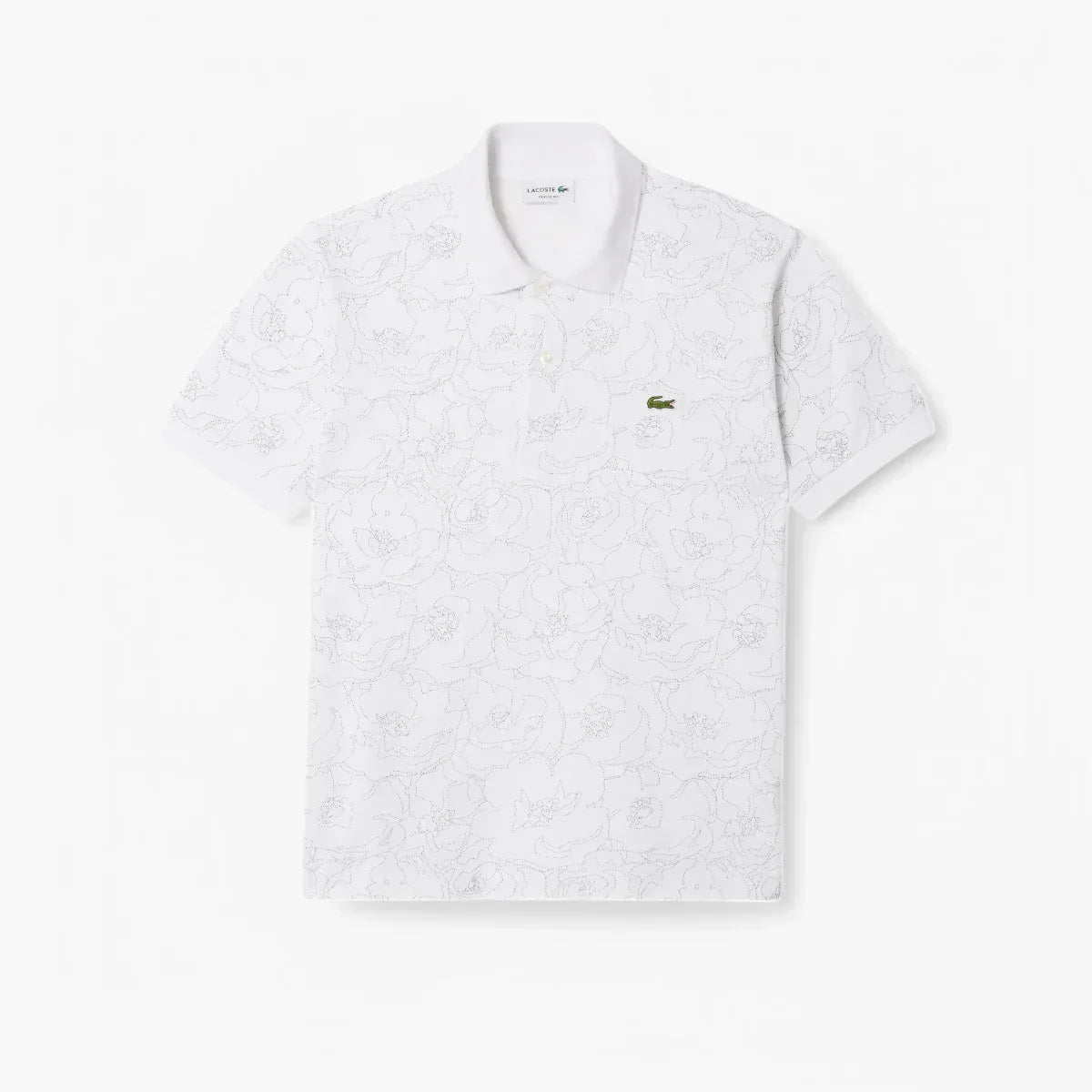 Classic Fit Flower Print L.12.12 Polo Shirt